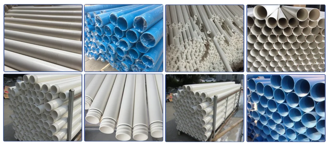 110-355 mm Custom Color PVC R Well Casing/Screen Slotted/Casing Pipe for Deep Water Flare