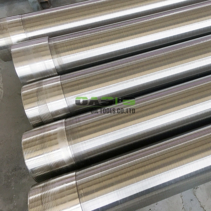 Stainless Steel Sand Control Wire Wrapped Well Screens/Vee Shaped Wire Wrapped Water Well Screens