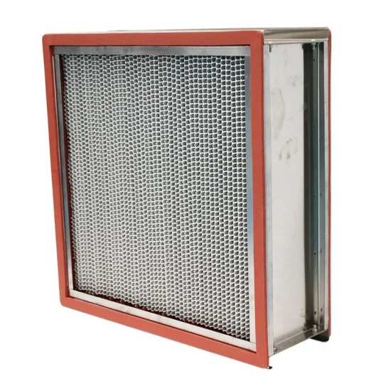 Filtro de aire industrial resistente a altas temperaturas de acero inoxidable para sistema de ventilación