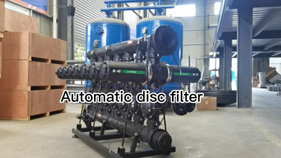 Filtro de disco de retrolavado automático Sistema de ósmosis inversa Equipos industriales de pretratamiento Equipos de filtración de agua Equipos de tratamiento de aguas residuales